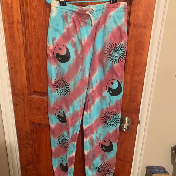 Urban Outfitters Tie Dye Ying Yang Sun Jogger Sweatpants Size M - Picture 4 of 5